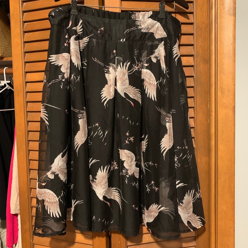 1X or 2X // gorgeous crane skirt